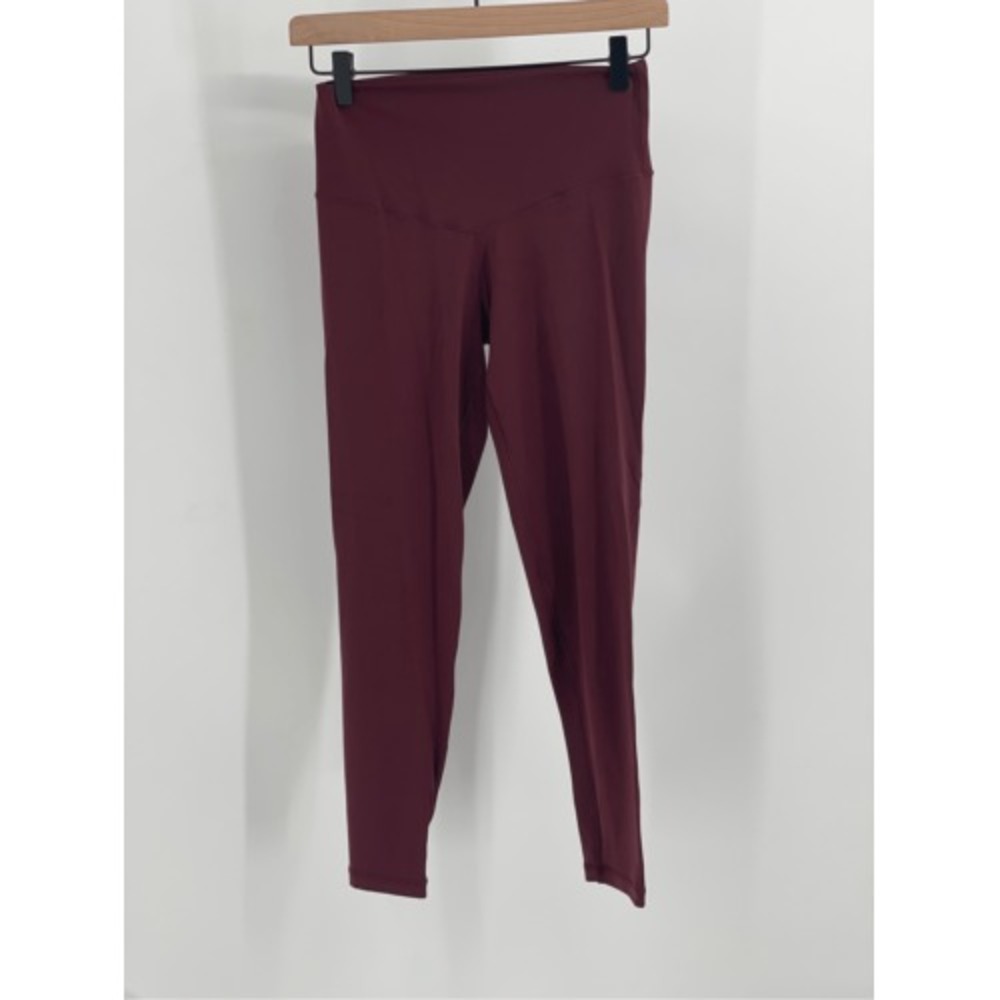 Aerie Legging Real Me 7/8 Length Women Medium Berry Red Maroon High Rise